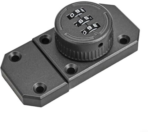 Keyless Drawer Cabinet Lock with 3 Digit Combination Zinc Alloy Design for Lockers, Closets, and Wine Coolers (Gray)