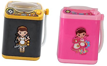 QUMIIRITY Mini Lavadora De Juguete Lavadora Eléctrica De Juguete para Niño Niña Simulación De Ropa y Agua para Cocina
