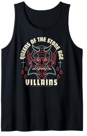 Official Queens of The Stone Age Villains Album Retro Band Tank Top