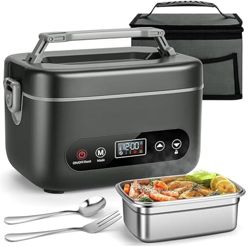Greensen Kabellose Elektrische Lunchbox 1200ml 100W Heizung Powerbank