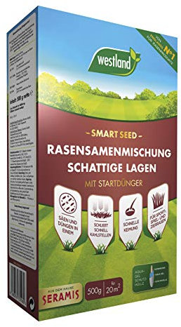 Westland Lawn Seed Mix Shaded Layers Smart Seed 500g