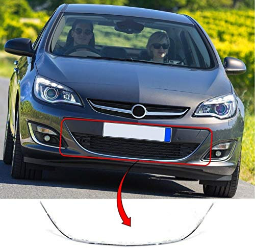 TVP Trade Vehicle Parts.co.uk Compatible With Front Bumper Grille Chrome Moulding Vauxhall Astra J 2012-2015 5Dr Only