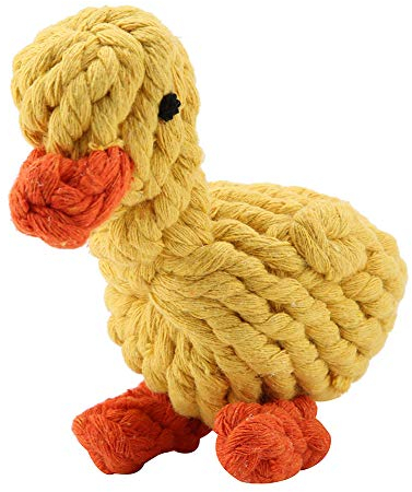 Hundespielzeug Baumwolle Seil Knoten Hund Spielzeug Nette Ente Geformte Haustiere Kauen Kinderkrankheiten Reinigungsspielzeug Interaktives Pet Play Training Spielzeug
