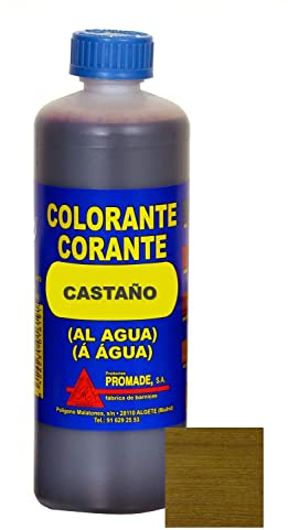 Promade - Tinte al agua para madera 500 ml (Castaño)