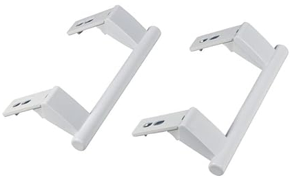 luth Poignée de Porte 2 pièces en Forme de Barre Blanche pour Liebherr 9096036