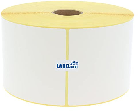 Versandetiketten DHL, DPD, Fedex, GLS, Hermes, UPS - 4x6 Zoll - 100 x 150 mm - 1.300 Thermo-Eco Papier Etiketten auf 1 Rolle(n) mit 40 mm Kern, Thermodirekt Etiketten selbstklebend, Trägerperfo.