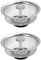 2 Pezzi Filtro lavello In Acciaio Inox Filtro Cestino In Acciaio Inox Setaccio Da Lavello Doccia Scarico Cucina Per Tappo Gomma Regolabile Altezza, Argento