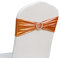 Elastic Stretch Spandex Chair Covers Sashes Bands With Buckle Bows For Wedding Home Party Suppliers Decorations (Metallic Rose Gold, 50PCS)
