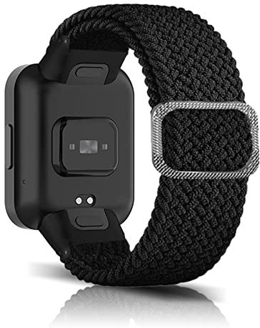 ToVioc Nylon Armband Kompatibel mit Xiaomi Redmi Watch 2 Lite, Einstellbare und Elastizität Atmungsaktive Sportbänder für Xiaomi Redmi Watch 2 Lite - Schwarz