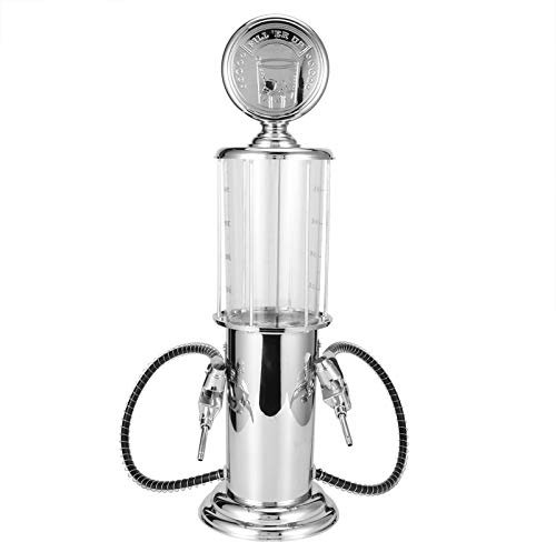 Milltrip Gaspumpenspender, Doppelpistolen-Dosierer für Bier / Wein / Likör, Metallpumpe, Tankstelle, Bierturmspender, Getränkespender für Scotch, Wodka, Cocktails, alkoholfreie Getränke