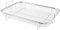 CHUEHKAK Grillgitter, Grillkorb Backkorb, Edelstahl Grillblech Backkorb, BBQ Crisper Korb, Gitter, Grillkorb Mesh mit Griff, 30 x 22 x 5cm, Zum Braten, Waschen von Gemüse, Obst