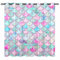 YUANZU Meerjungfrau Waagen Vorhänge Fisch Waagen Ösen Gardinen mit Blickdichte Thermo Vorhang Kälteschutz Blackout Curtain Wohnzimmer Schlafzimmer Verdunkelung Fenster, 2 Stück, H 137 x B 132 cm