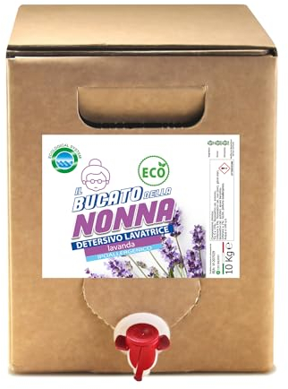 Detersivo lavatrice alla Spina liquido 10 Kg ecologico Profumo LAVANDA -ecological system - Il Bucato della Nonna Bag in Box