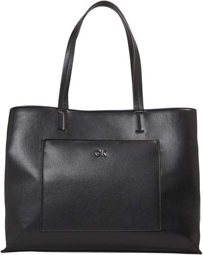 Calvin Klein Damen Tote Bag Tasche Daily Medium Groß, Schwarz (Ck Black), Einheitsgröße