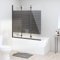 BaraSh Badewannenfaltwand 3-teilig 130x130 cm ESG Schwarz Duschtrennwand Glas Duschabtrennung, Badewannenaufsatz
