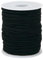 Dokpav Elastic Cord Beading Cord Thread Stretch Fabric Crafting String 1mm Rainbow Bead Cord for DIY Handmade Craft Jewelry Making Necklace Bracelet, 100 Meters (Black)