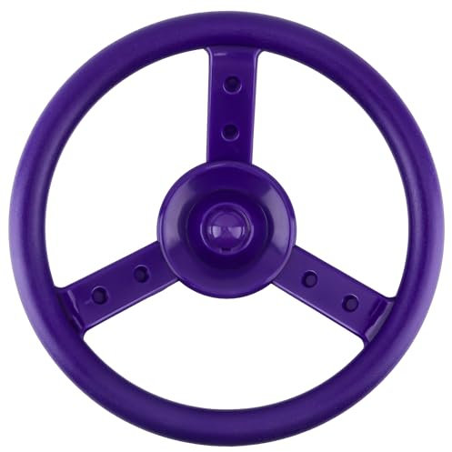 Haconba Playground Steering Wheel Accessories Plastic Swingset Steering Wheel Pirate Ship Steering Wheel Playset for Outdoor Backyard Treehouse Playground Jungle Gym (Purple)
