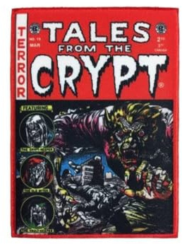 kreepsville 666 Tales From The Crypt Red Comic Embroidered Iron-on Gothic