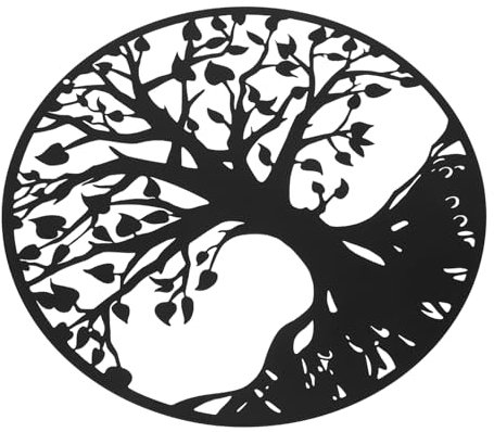 KITANDOVE Metall Wandkunst Baum Skulptur Dekorative Wanddekoration Für Innen Und Außenbereiche Handgefertigte Wandbehang Für Natürliche Und Stilvolle Gestaltung