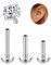 Adramata G23 Titan Helix Piercings Tragus Piercing Innengewinde Labret Piercing Lippenpiercing Medusa Piercing Medizinische Ohrstecker Piercing Ohr Klein Helix Tragus Conch Piercing Gold Silber