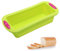HENGBIRD Brotbackform Silikon, Kastenform Kuchen Silikon Backform Antihaft-Kastenform BPA-frei Brotbackformen Kastenbackform Backformen Kastenform Brot für Kuchen & Brote, 28x12x6.5cm (Grün)