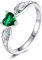 DAYLINLOVE Schlange Ringe 925 Sterling Silber Grün Schlange Ringe Schlange Schmuck Geschenk für Frauen Mädchen Schlange Liebhaber