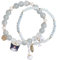 2 Stück Cartoon Anime Armband Set, Kristall Perlen Armband für Frauen, Nette Elastische Matching Armbänder Freundschaft Liebe Herz Pentagramm, Geburtstagsgeschenk für Mädchen Paare Beste Freundin