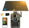 FKPCAM 4G LTE Cámara de Caza Solar con Tarjeta SIM, 2.7K con 7500 mAh Batería, con Tarjeta de Memoria de 64 GB, Ángulo de Detección de 130°, Visión Nocturna, IP67 Impermeable