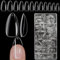 XIAOHEBAN 504 Pièces Capsule Americaine Ongle Amande Moyen - 12 Tailles Faux Ongles Transparent Capsules Ongles Americaine, Soft Gel Nail Tips, Capsule Ongle Pose Americaine Couverture ComplèTe