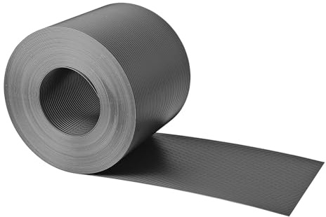 Sichtschutzstreifen 740g/m² - anthrazit (RAL 7016) | 10x Einzelstreifen | Sichtschutz für Doppelstabmattenzaun | 25,5m x 19cm + 20 Clips | Befestigung auch ohne Clips möglich