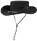 JFAN Herren Damen Sonnenhüte Breiter Krempe UV Faltbar Fischerhut Atmungsaktiv und Wasserdicht Safari Boonie Hut für Outdoor Wandern Camping Schwarz