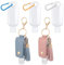 2pcs Hand Sanitizer Holder Keychain, Bring 3 Empty 50ml Bottles, 30ml Mini Hand Sanitizer Holder Keychain Reusable Hand Sanitizer Empty Bottle Used For Soap Water And Cleaning Water