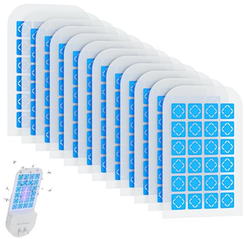 Magnetismus Klebekarten Hogius Indoor Plug-in Fliegenfalle Nachfüllpack für Hogius Indoor Fliegenfalle (12 Pack Klebekarten)