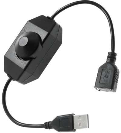 5V USB Rotary Dimmer Switch - LED -Streifencontroller und adressierbare Mini -LED -Streifen | Energieeffiziente USB -weibliche bis männliche Kabel | DC5V -Ausgangsstrom weniger als 3a - mit Strom unte