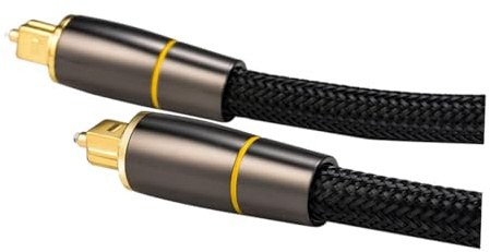 PEPLAYTAL Câble Optique Audio Rallonge Fibre Numérique pour Tv et Home Cinéma Connecteurs Résistants Transmission Stable Perte