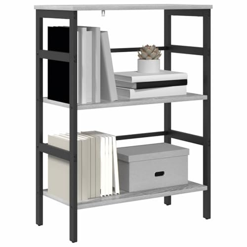 vidaXL Bücherregal 2 Ebenen 60 x 29,5 x 81 cm Holzwerkstoff