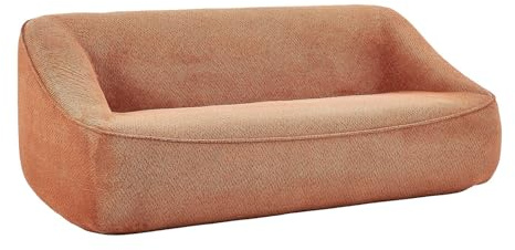 Vente-unique - Sofa ohne Schlafmöglichkeit 3 Kireba - Polyester - Terracotta