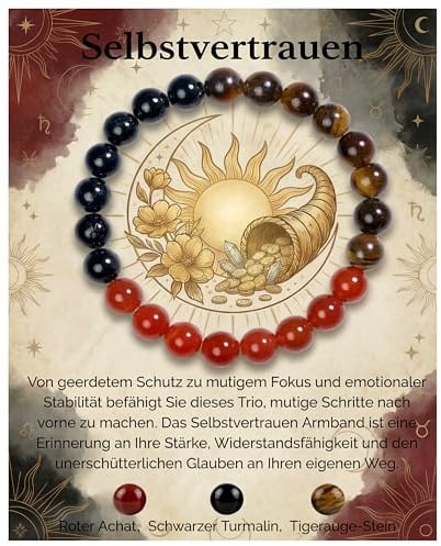 Bivei Heilstein Schutz Kristall Armband Damen | 8mm Perlenarmband, Dehnbares Armband Jewellery für Damen & Herren als Geschen