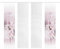 Vision S 4er-Set Flächenvorhänge KISGOLE, halbtransparent, Höhe 260 cm, Fraise