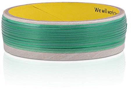SENRISE Schneidband Messerloses Klebeband FinishLine 5/10/50m messerfreies Schneiden kratzfrei für Vinyl Wrap Cutting Line Nadelstreifen, grün