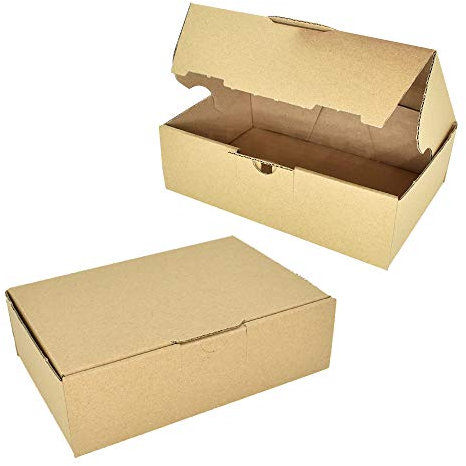 8 Faltboxen 160 x 110 x 50 mm MB-1 braun DIN A6