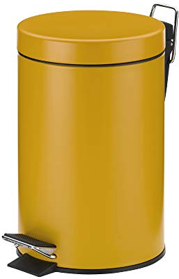kela 24285 Kosmetikeimer 3 l, Metall, Monaco, Currygelb