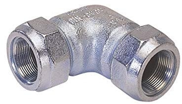 GEBO TG-Klemmverbinder, 90° Winkel DN 20 - Ø 26,9 mm x 26,9 mm (3/4 Zoll) - für Stahlrohr
