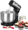 Progress EK4470P Electric Stand Mixer - 3.5L Rotating Stainless Steel Mixing Bowl, 5 Speeds, Includes Stainless Steel Attachments - Mixing Beater, Dough Hook, Non-Slip Feet, Compact Food Mixer, Black