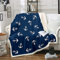 Loussiesd Nautische Fleecedecke 150x200cm Ozean Anker Dekor Kuscheldecke Sailor Piratenkapitän Plüschdecke Sea Adventure Wohndecke für Schlafsofa Couch Kinder Jungen Decke Marineblau