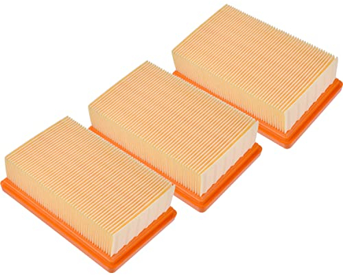 Artraise 3 filtri a pieghe piatte, compatibili con Kärcher aspirapolvere WD4, WD5, WD6, MV4, MV5, MV6, compatibile con Kärcher filtro WD 5 P, MV 5 P, WD6P, WP5, P, Premium 2.863-005.0