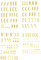 Generisch Alphabet ABC Buchstaben Zahlen Aufkleber Set Klebebuchstaben 309/1 (4 cm hoch, Gold Glanz)