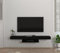 moebel17 Alberes TV Lowboard Hängeboard Sideboard Board hängend oder stehend, Schwarz, Holz, mit Regalfach, viel Stauraum, für Wohnzimmer, Designerstück,150 x 22 x 29,6 cm, 8577