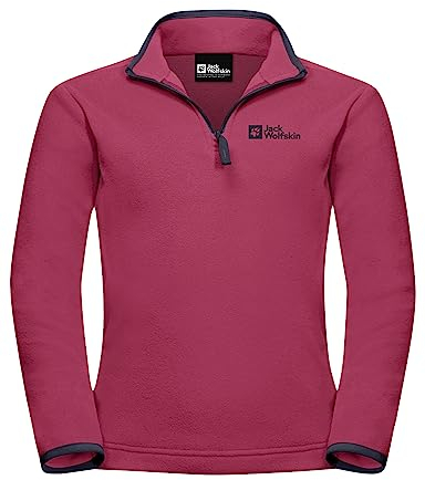 Jack Wolfskin Unisex Kinder Taunus Halfzip K Pullover, Dark Fuchsia, 128