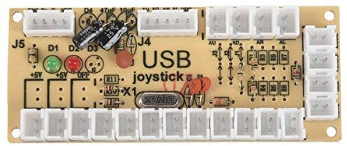 Jowsst 2 x Zero Delay Arcade USB Encoder PC Joystick for 5-Pin Joystick and 2.8 mm Button